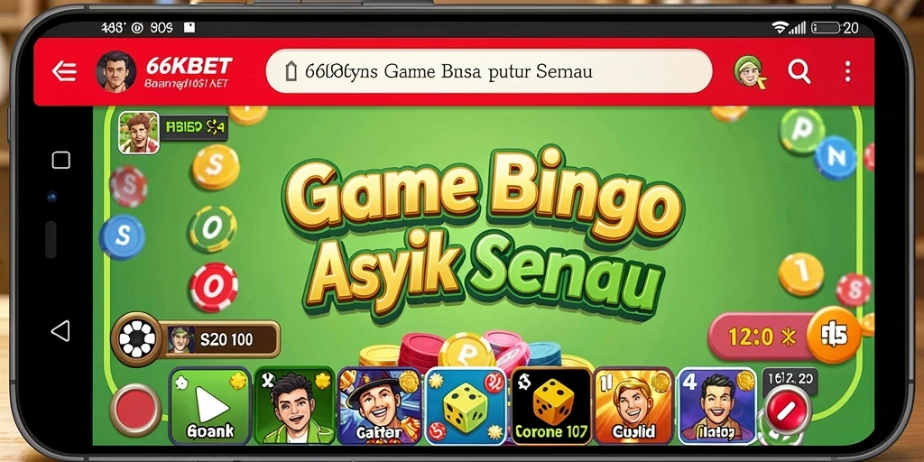 Screenshot gameplay Bingo di 66KBET yang menunjukkan suasana kompetitif.