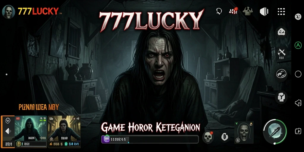 Gameplay mencekam dari 777LUCKY dengan suasana horor yang mencekam.