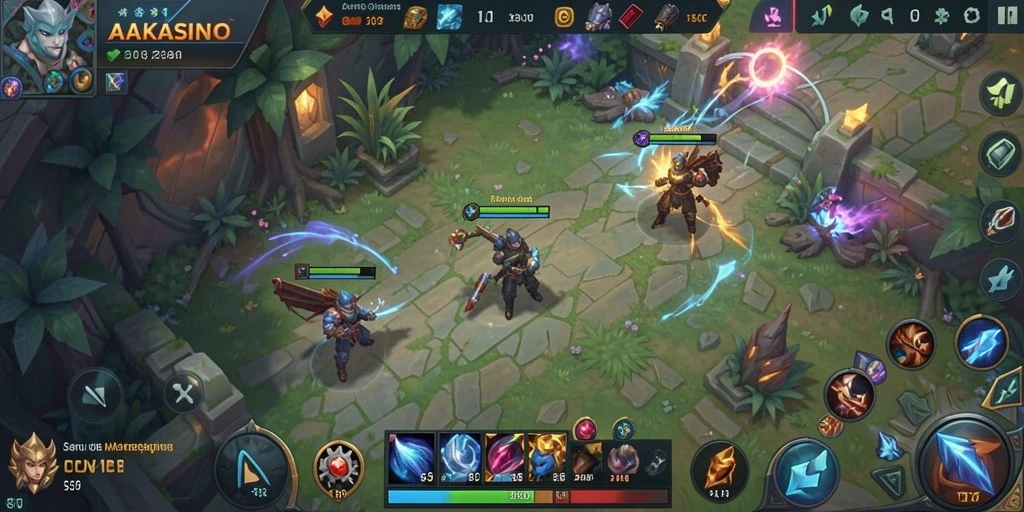 Gameplay menegangkan dalam AAKASINO dengan karakter heroik.