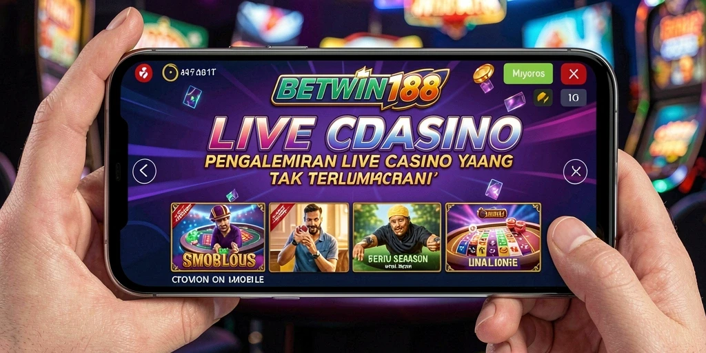 Tampilan gameplay Live Casino yang penuh aksi di BETWIN188.