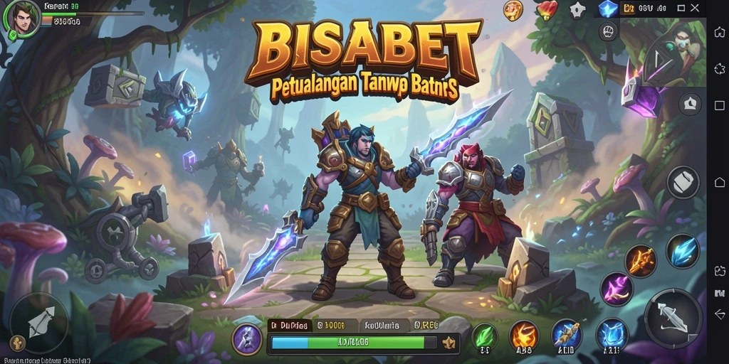 Tampilan gameplay mendebarkan di dunia ARPG BISABET.