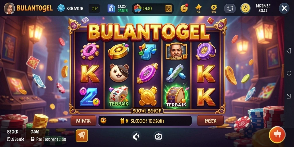 Screenshot gameplay menarik dari BULANTOGEL yang menunjukkan slot yang menegangkan.