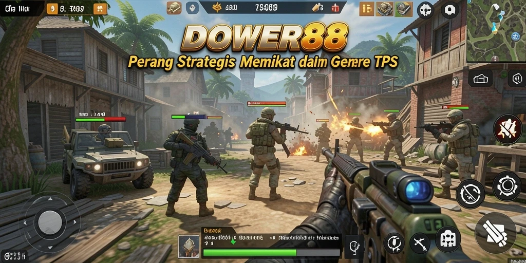 Gambaran gameplay DOWER88 dengan aksi pertempuran yang seru.