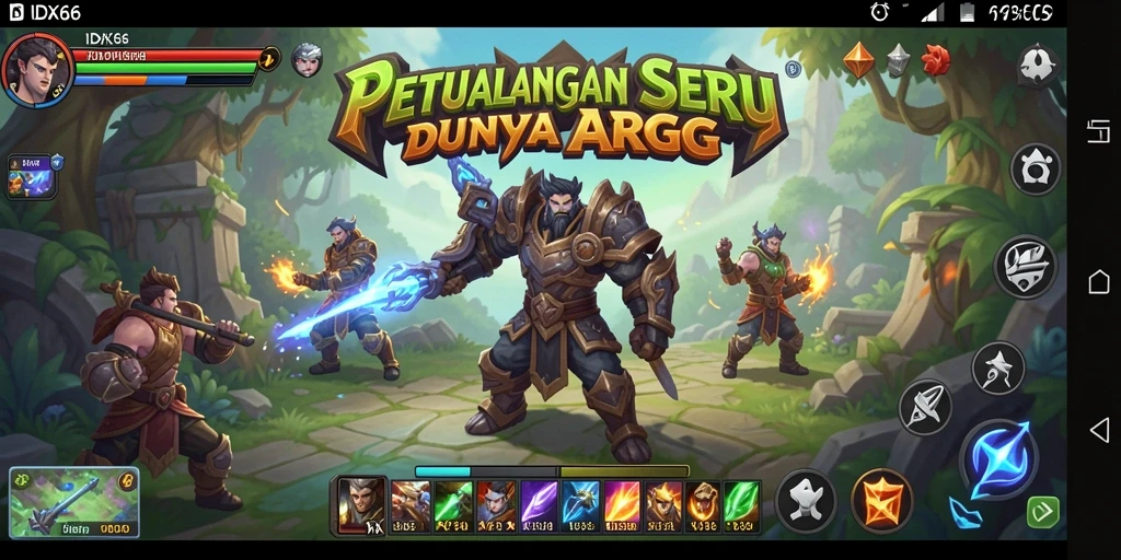 Tampilan gameplay menakjubkan di dunia ARPG IDX66.