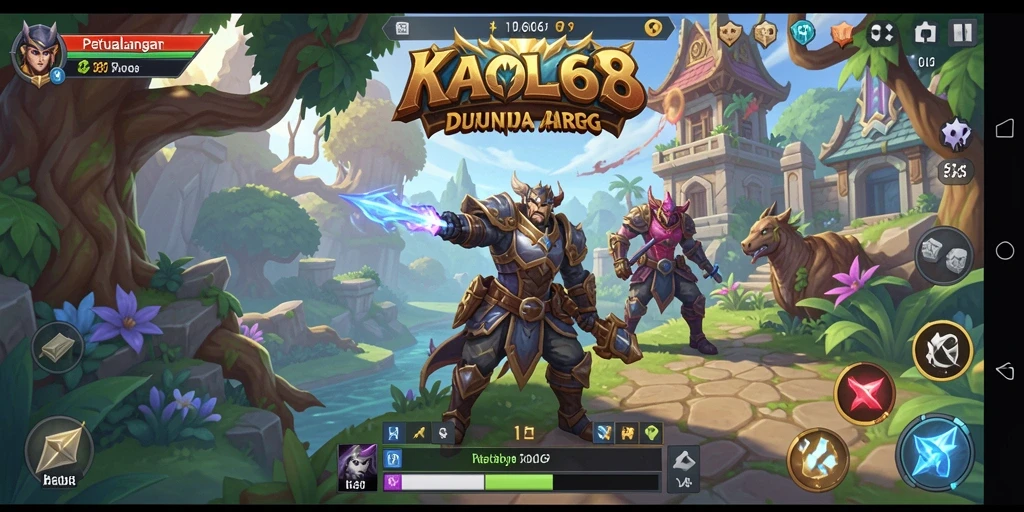 Screenshot menunjukkan aksi seru pertarungan dalam <strong>KAOL68</strong> ARPG.