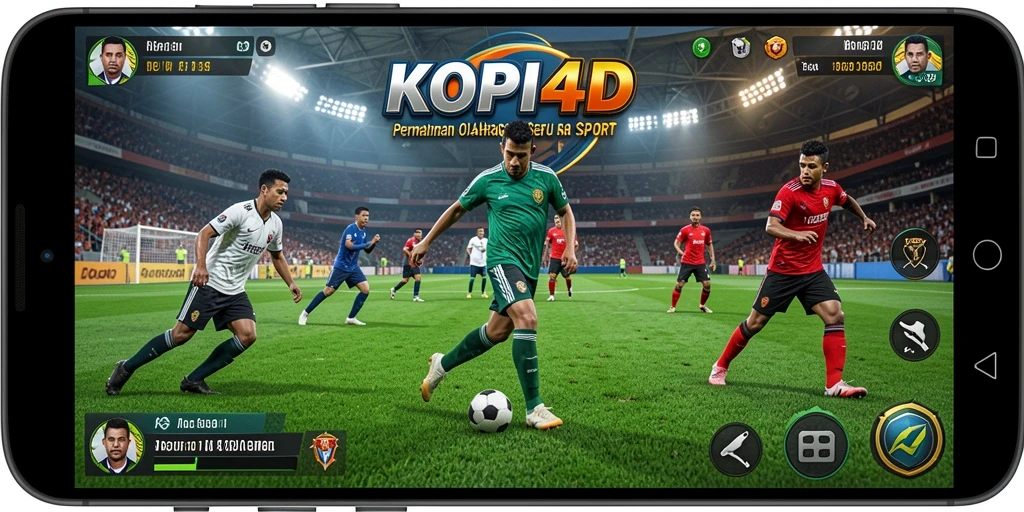 Tampilan gameplay KOPI4D yang mendebarkan dengan berbagai cabang olahraga.