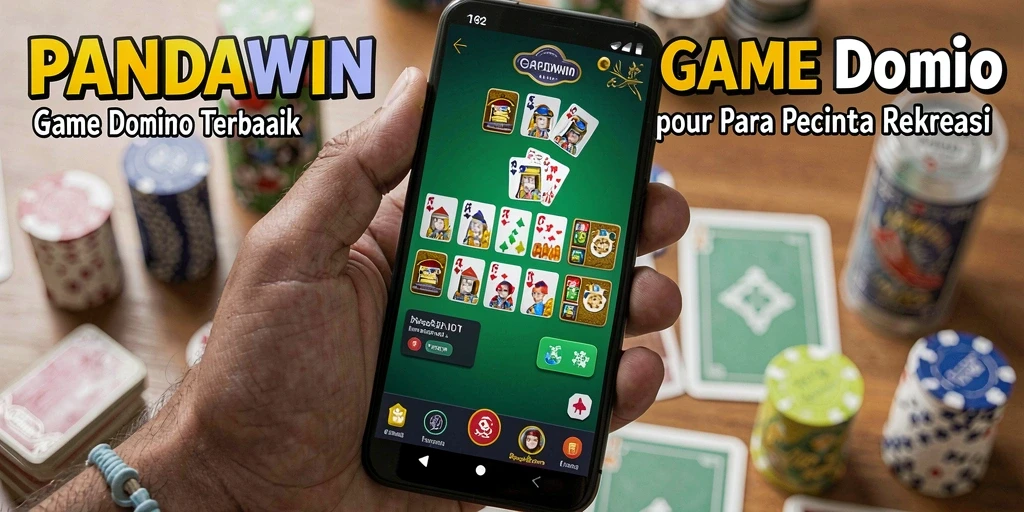 Tampilan gameplay seru di PANDAWIN dengan domino.