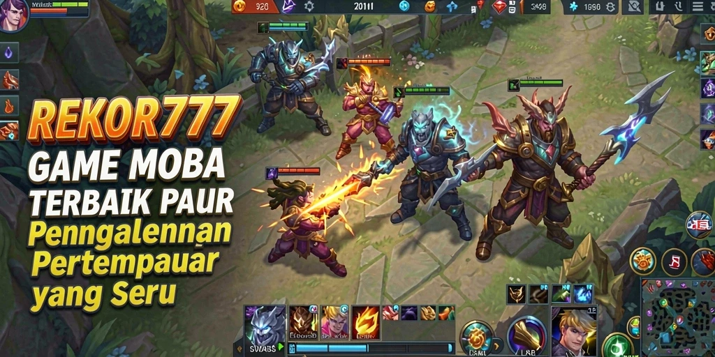 Tampilan gameplay seru di arena <strong>REKOR777</strong> dengan karakter unik.
