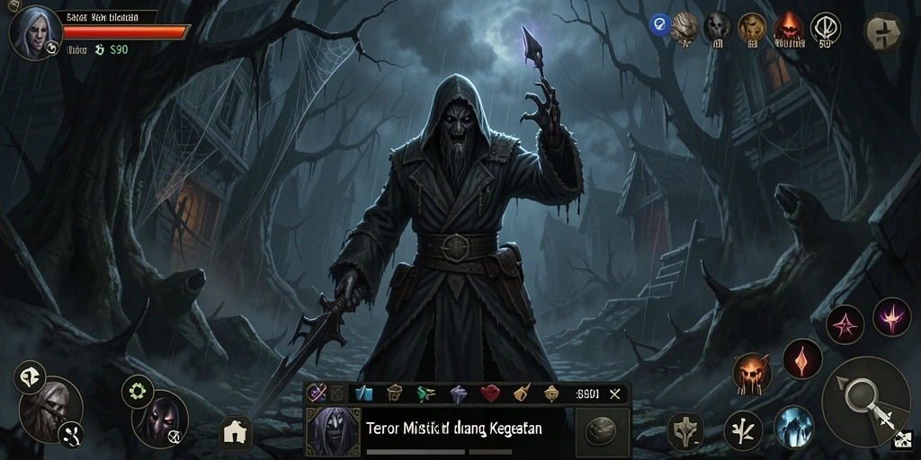 Gameplay S80 menampilkan suasana horor yang menegangkan dan mencekam.