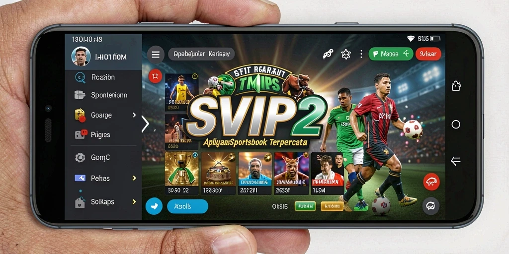 Tampilan layar utama SVIP2 yang menampilkan berbagai pilihan taruhan.