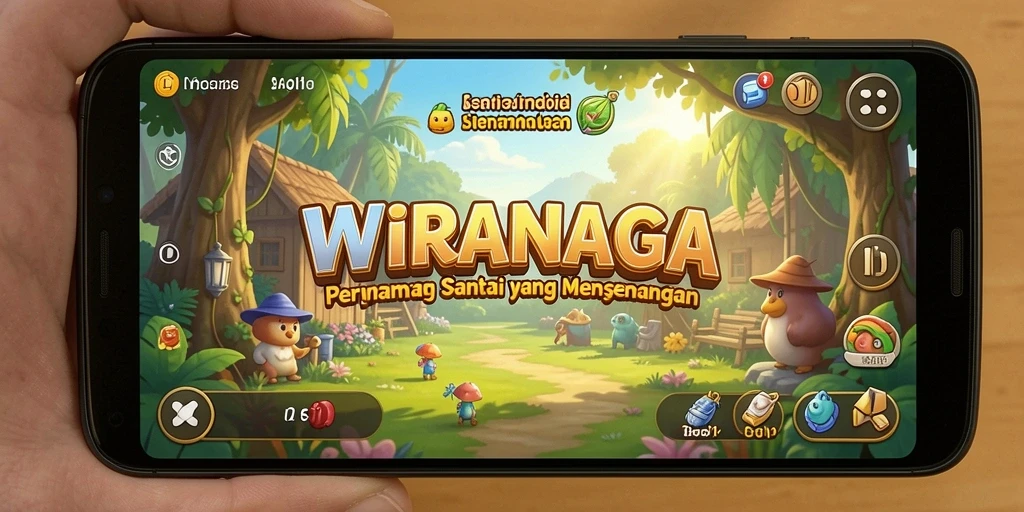 Tangkapan layar gameplay santai WIRANAGA yang menarik.